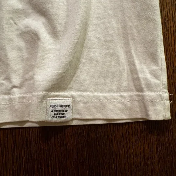 Norse Projects Organic Cotton white tee (XL) - Picture 2 of 8